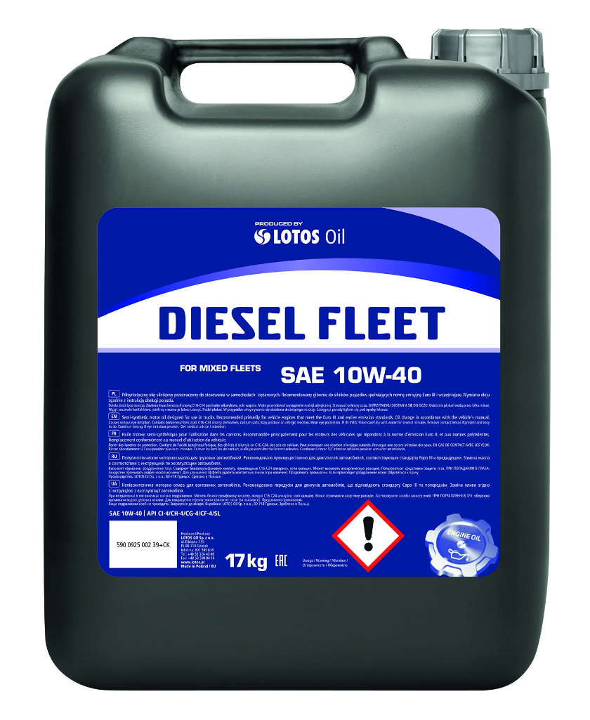 Олива моторна LOTOS DIESEL FLEET SAE 10W-40 20L